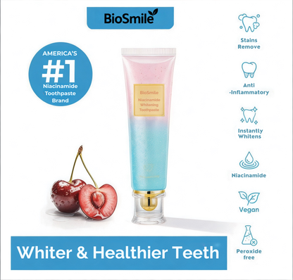 BioSmile Niacinamide Teeth Whitening Toothpaste